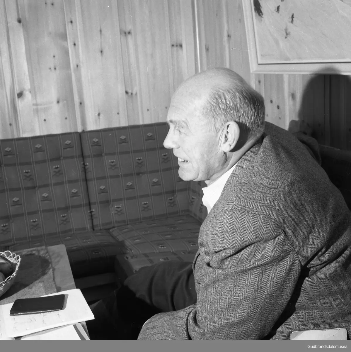 Aktuelt. Skipsreder Knud Lauritzen. Innebilder.