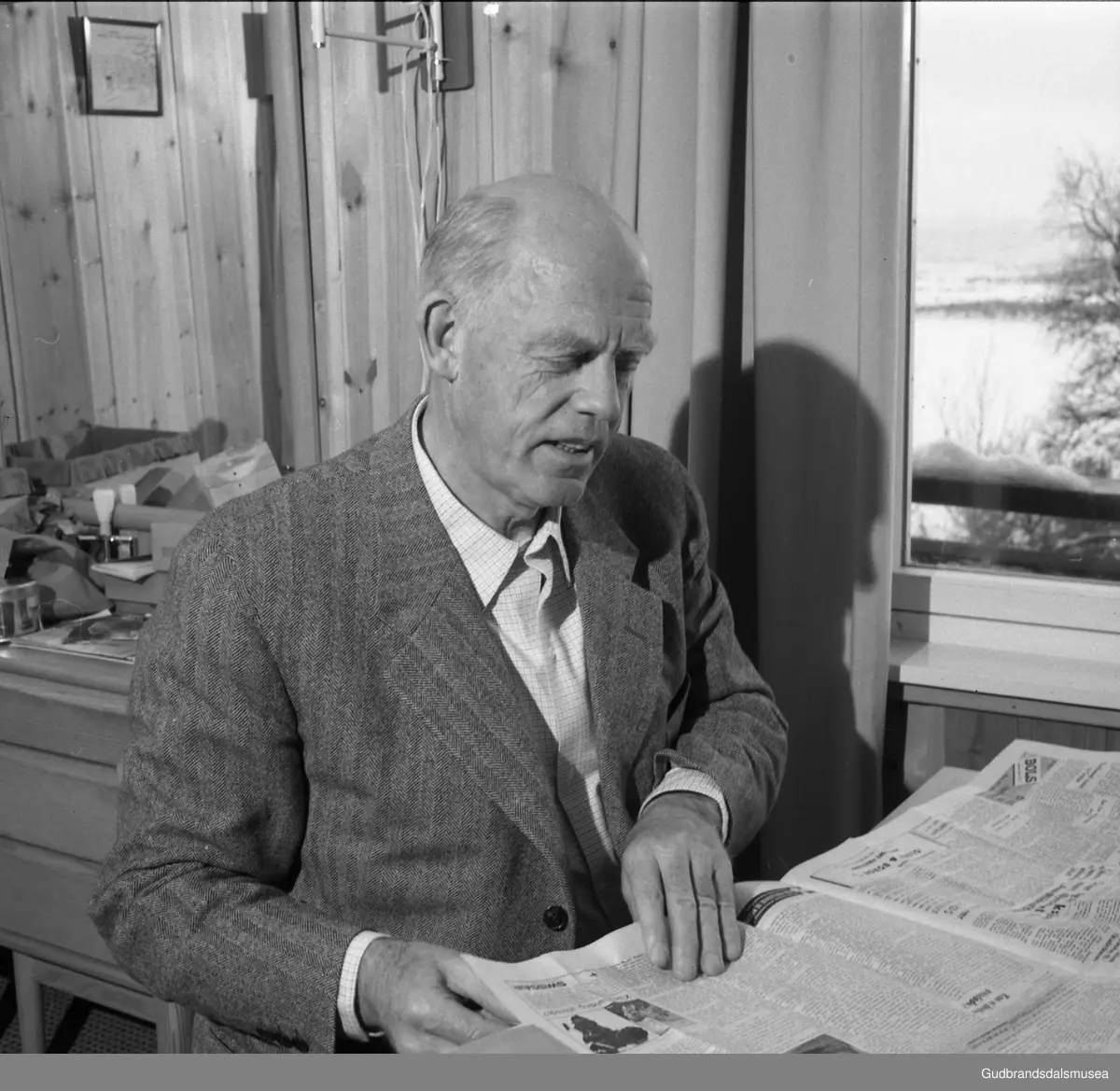 Aktuelt. Skipsreder Knud Lauritzen. Innebilder.