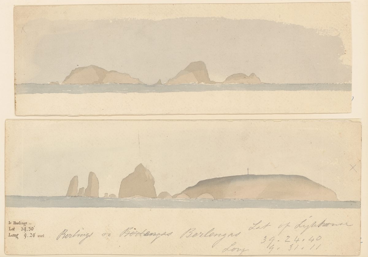 Förtoningar. Burlings Island. Lat 39.90 long 9.20 West.