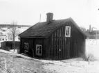 Blivande vaktmästarebostaden på Murberget. Huset på ursprunglig plats.