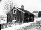 Blivande vaktmästarebostaden på Murberget. Huset på ursprunglig plats.