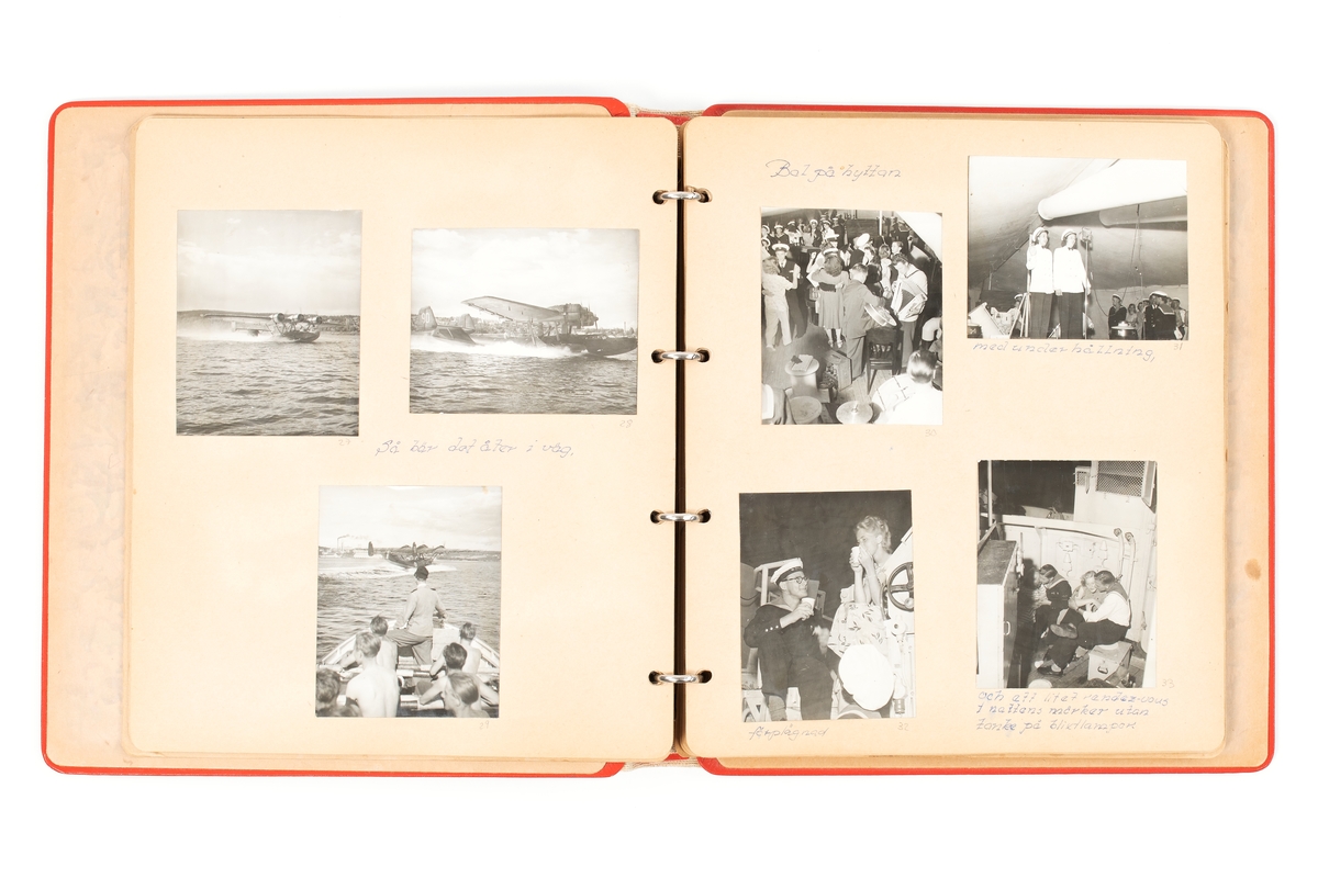Fotoalbum som upprättades av värnplikte fotograf Bengt Berg under sin tjänstgöring ombord på Fylgia 1948. Motiven visar livet ombord och aktiviteter i land under ett flertal utbildningsresor i Sverige och utomlands.