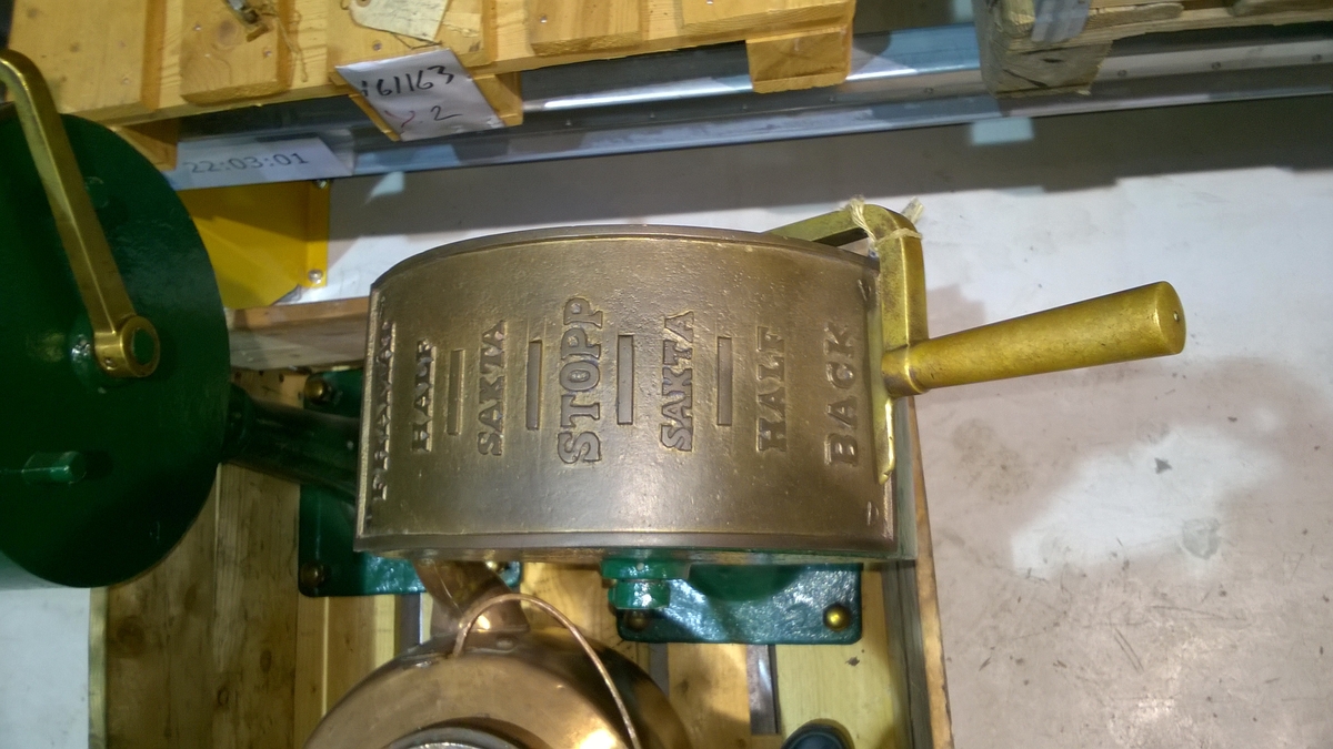 Maskintelegraf från okänt fartyg by Unknown artist