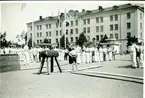 Västerås, Viksäng.
Västmanlands läns hemslöjdsförening. Västeråsutställningen 1929.