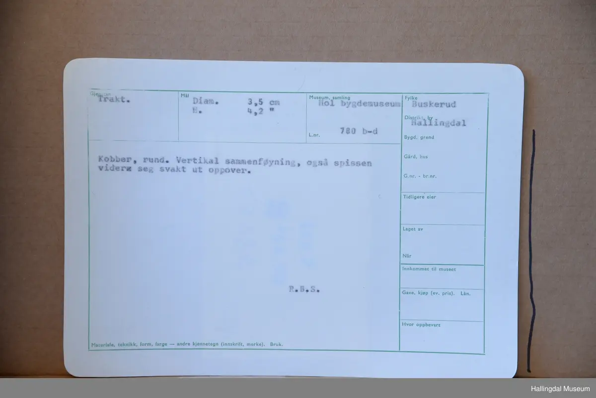 Ligger i verktøyskrin m/ masse utstyr. HB 00780 a - HB 00780 ai.
