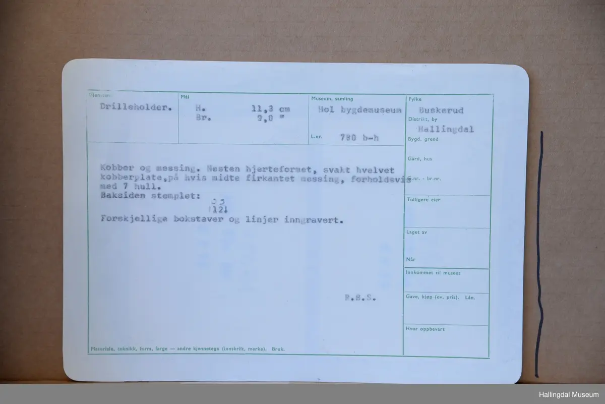 Ligger i verktøyskrin m/ masse utstyr. HB 00780 a - HB 00780 ai.
