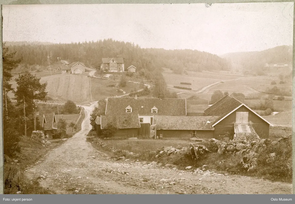 vei, kulturlandskap, Ljabru gård, Hauketo gård