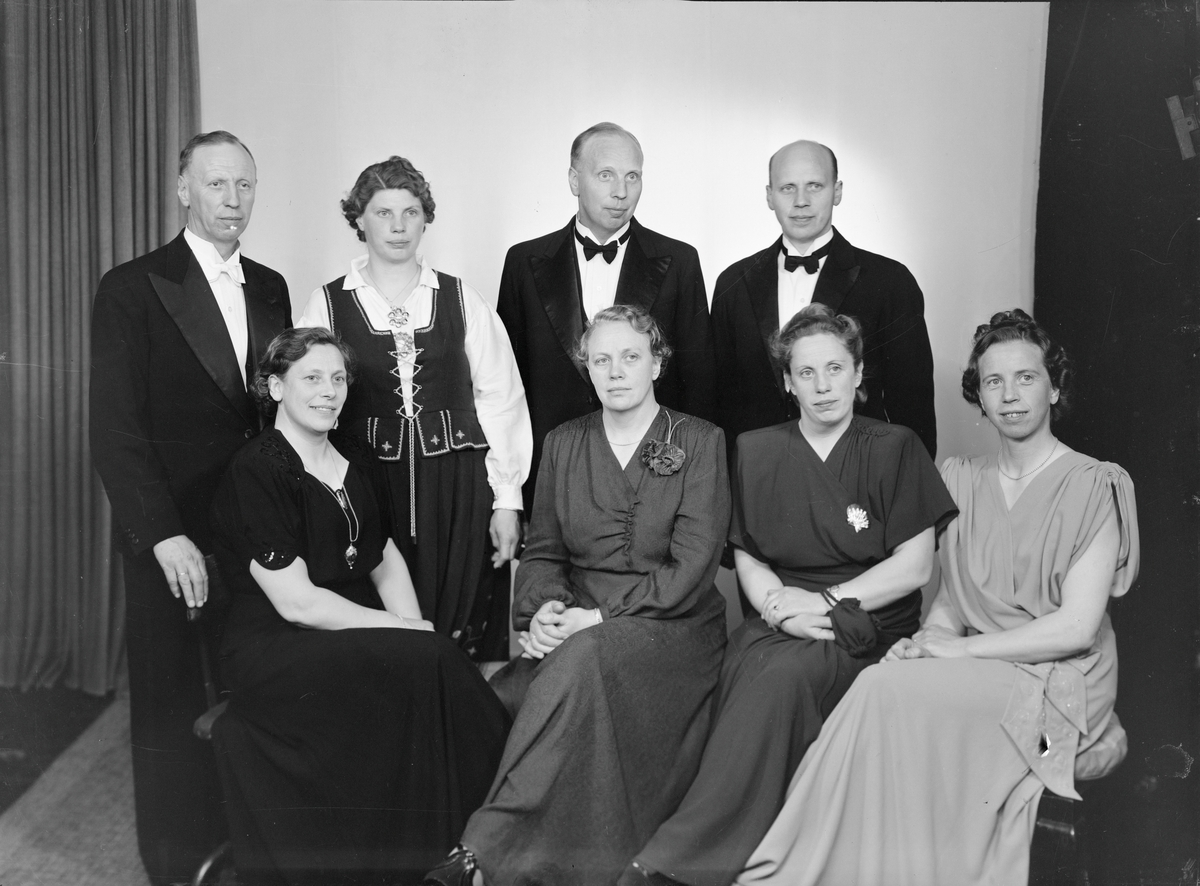 Banksjef Lunde, familiebilde, gruppebilde.