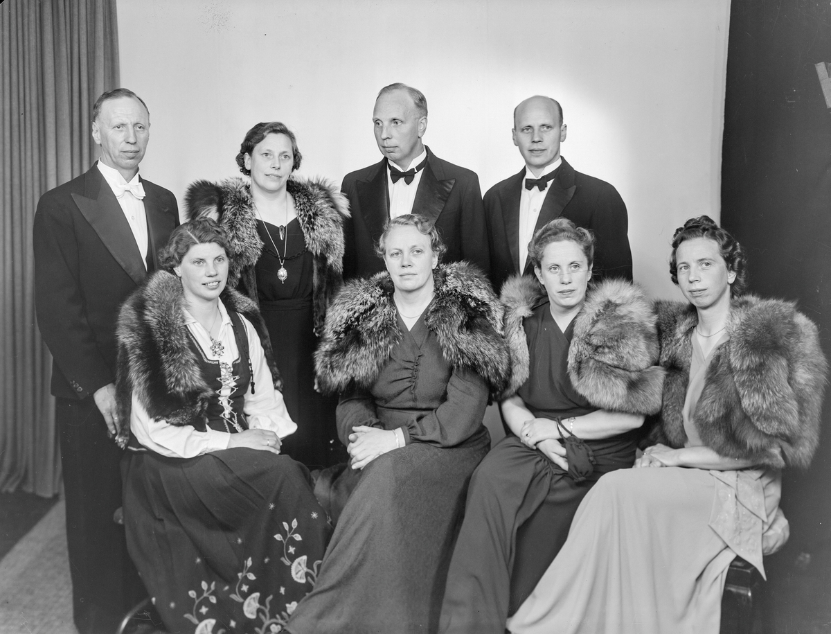 Banksjef Lunde, familiebilde, gruppebilde.