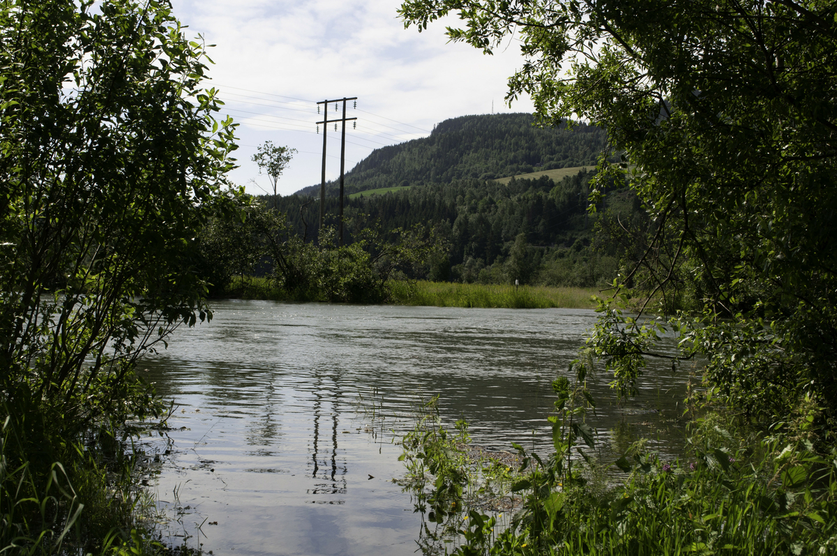 Lågen ved Midttuva ved Hovemoen gård