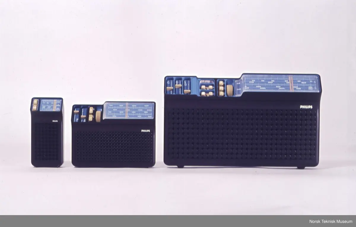 Philips reiseradio designet av John R. Houghton