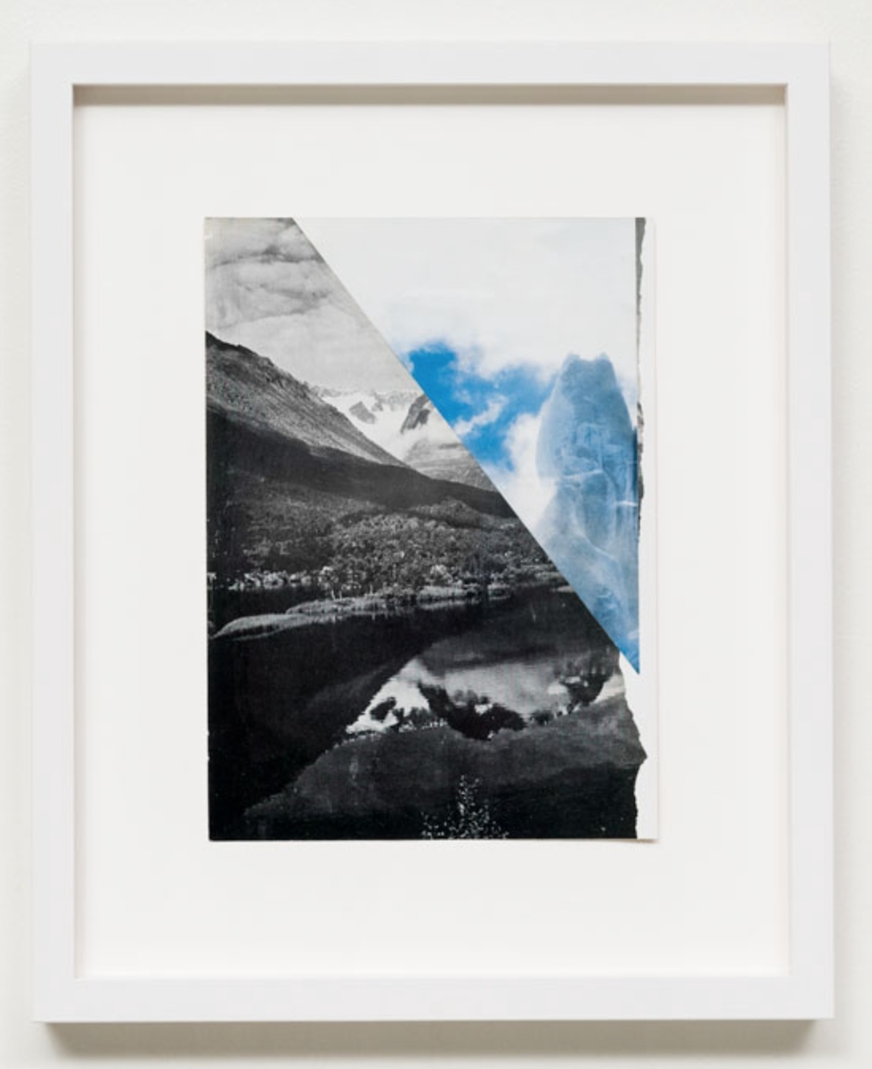 Fra serien Mountain View. Collage med ulike landskapsmotiv.