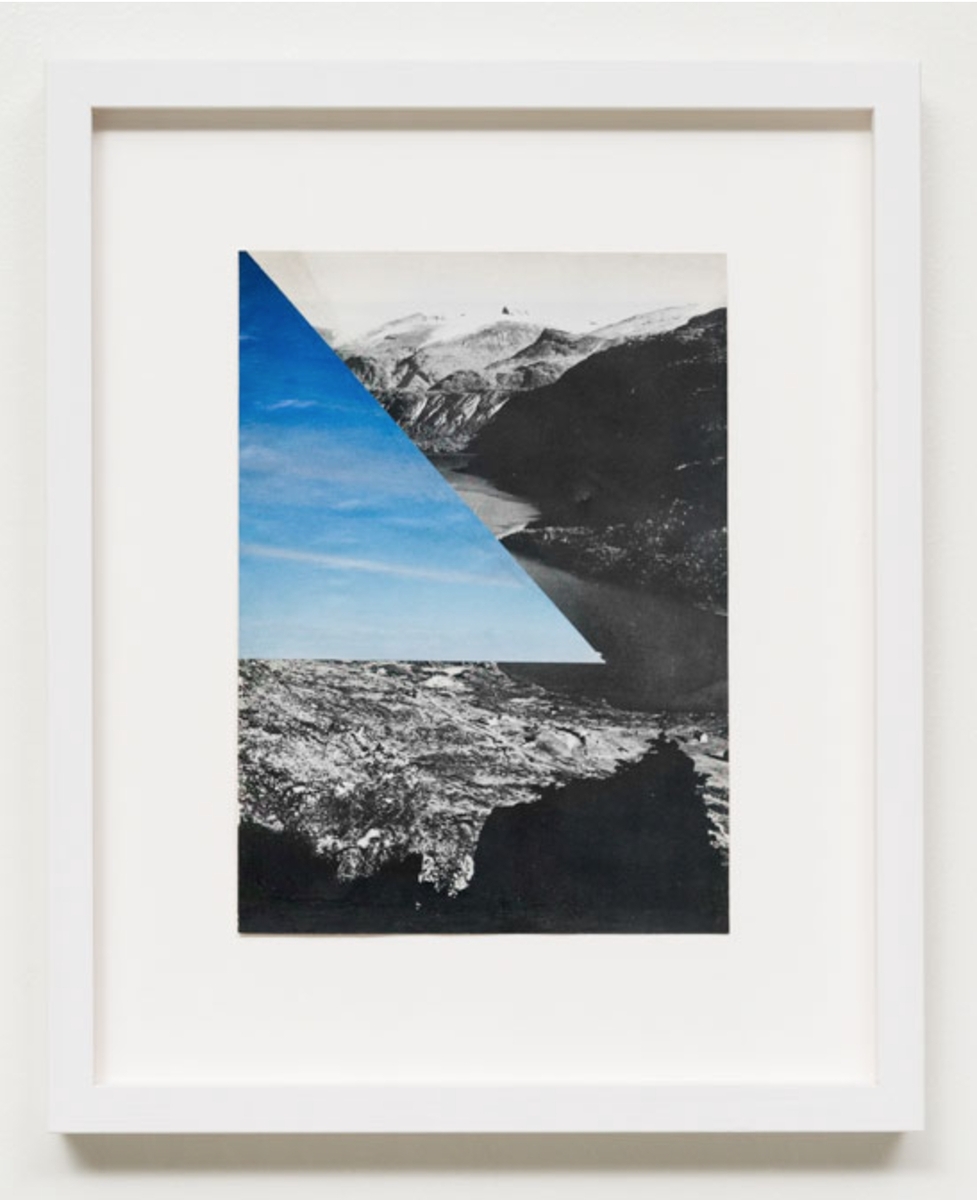 Fra serien Mountain View. Collage med ulike landskapsmotiv.