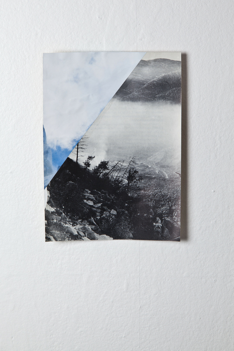 Fra serien Mountain View. Collage med ulike landskapsmotiv.