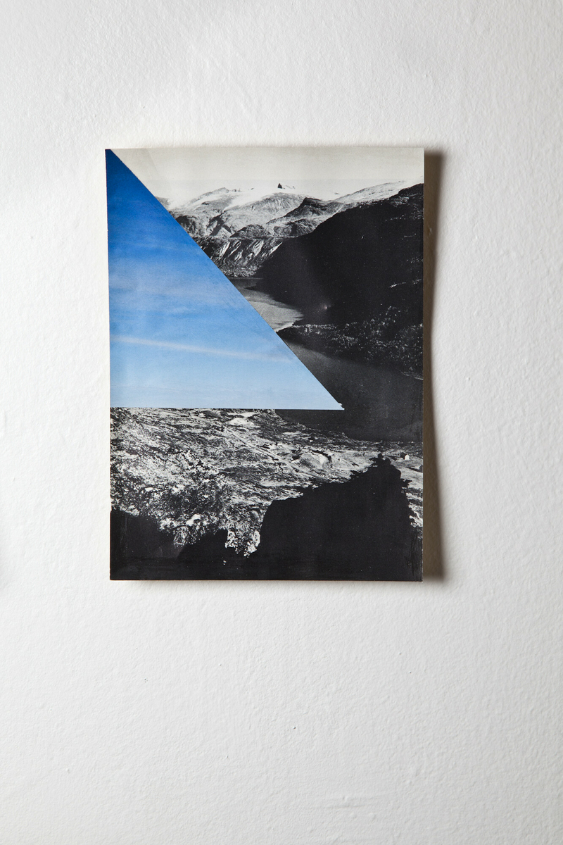 Fra serien Mountain View. Collage med ulike landskapsmotiv.