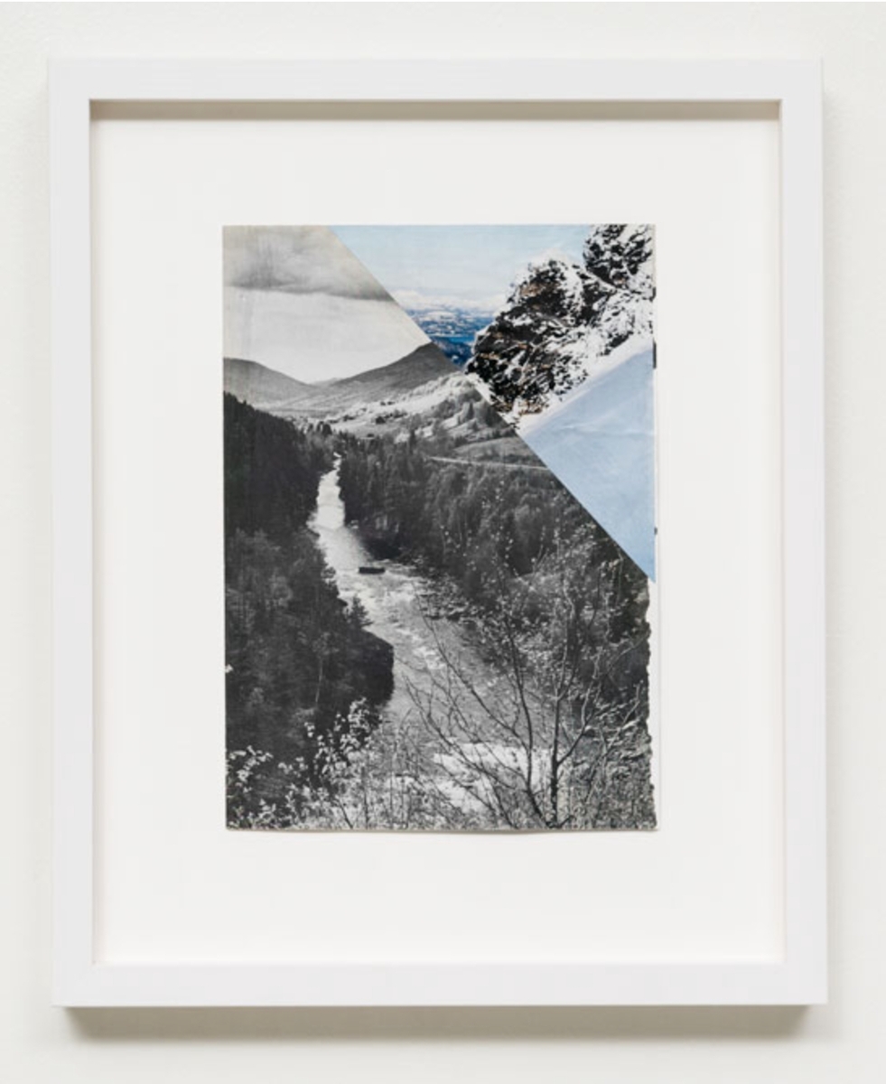 Fra serien Mountain View. Collage med ulike landskapsmotiv.