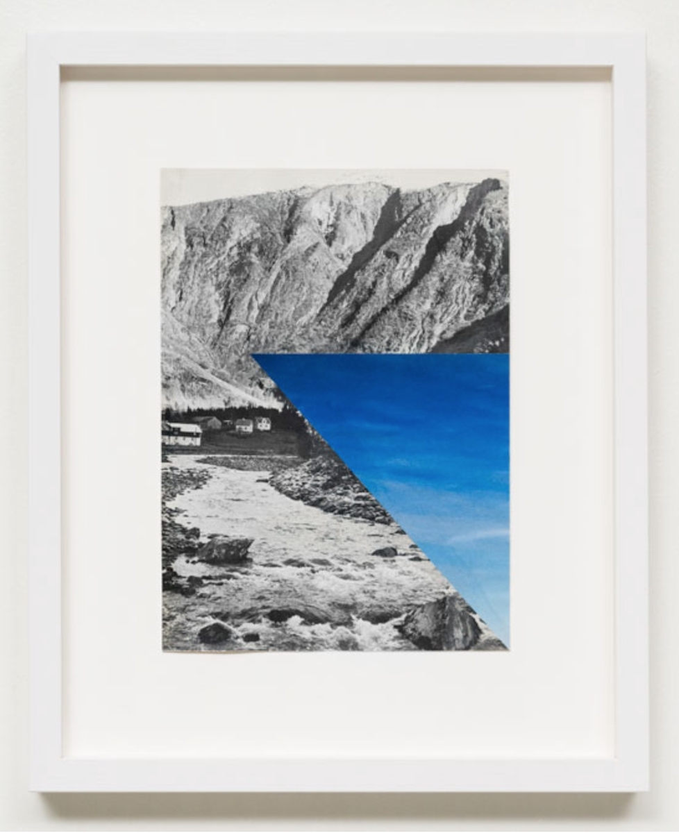 Fra serien Mountain View. Collage med ulike landskapsmotiv.