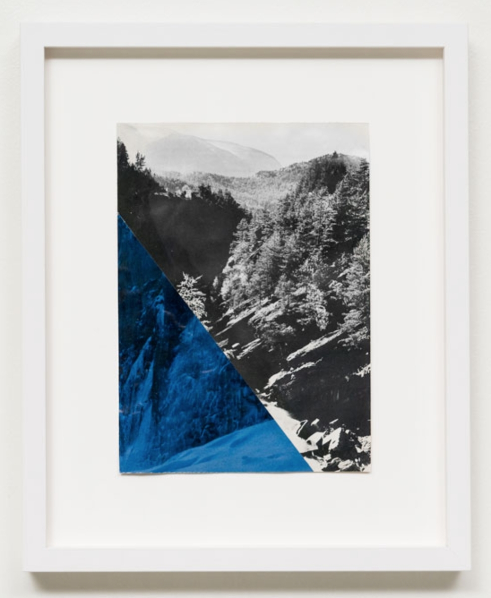 Fra serien Mountain View. Collage med ulike landskapsmotiv.