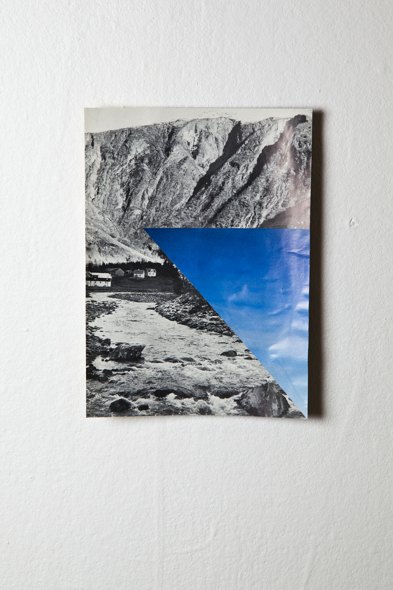 Fra serien Mountain View. Collage med ulike landskapsmotiv.