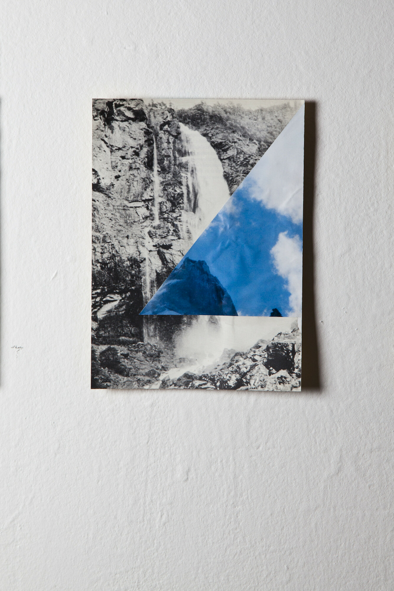 Fra serien Mountain View. Collage med ulike landskapsmotiv.