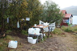 Levekår i protestleiren på Markoppneset