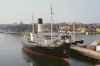 Museifartyget SANKT ERIK vid kaj vid Galärvarvet, Stockholm.