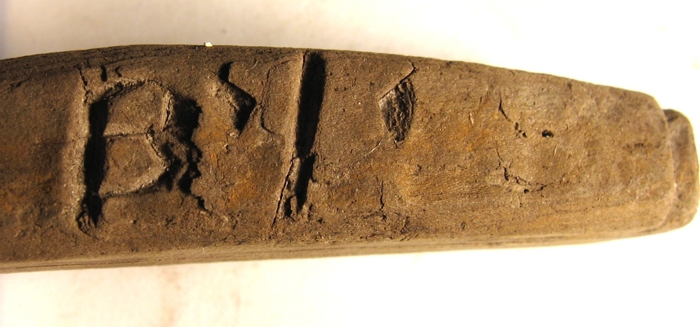 Flöte. Bomärke/initialer: BI.