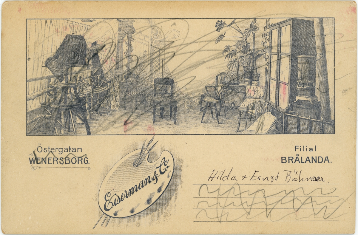 Porträtt. Ernst och Hilda Böhmer