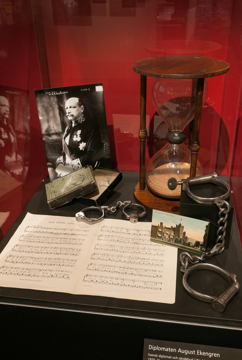 Utställningen "Joe Hill - martyren från Gävle" som visades på Länsmuseet Gävleborg under 2015.