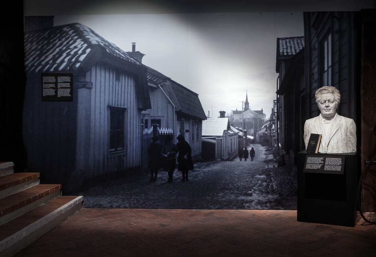 Utställningen "Joe Hill - martyren från Gävle" som visades på Länsmuseet Gävleborg under 2015.