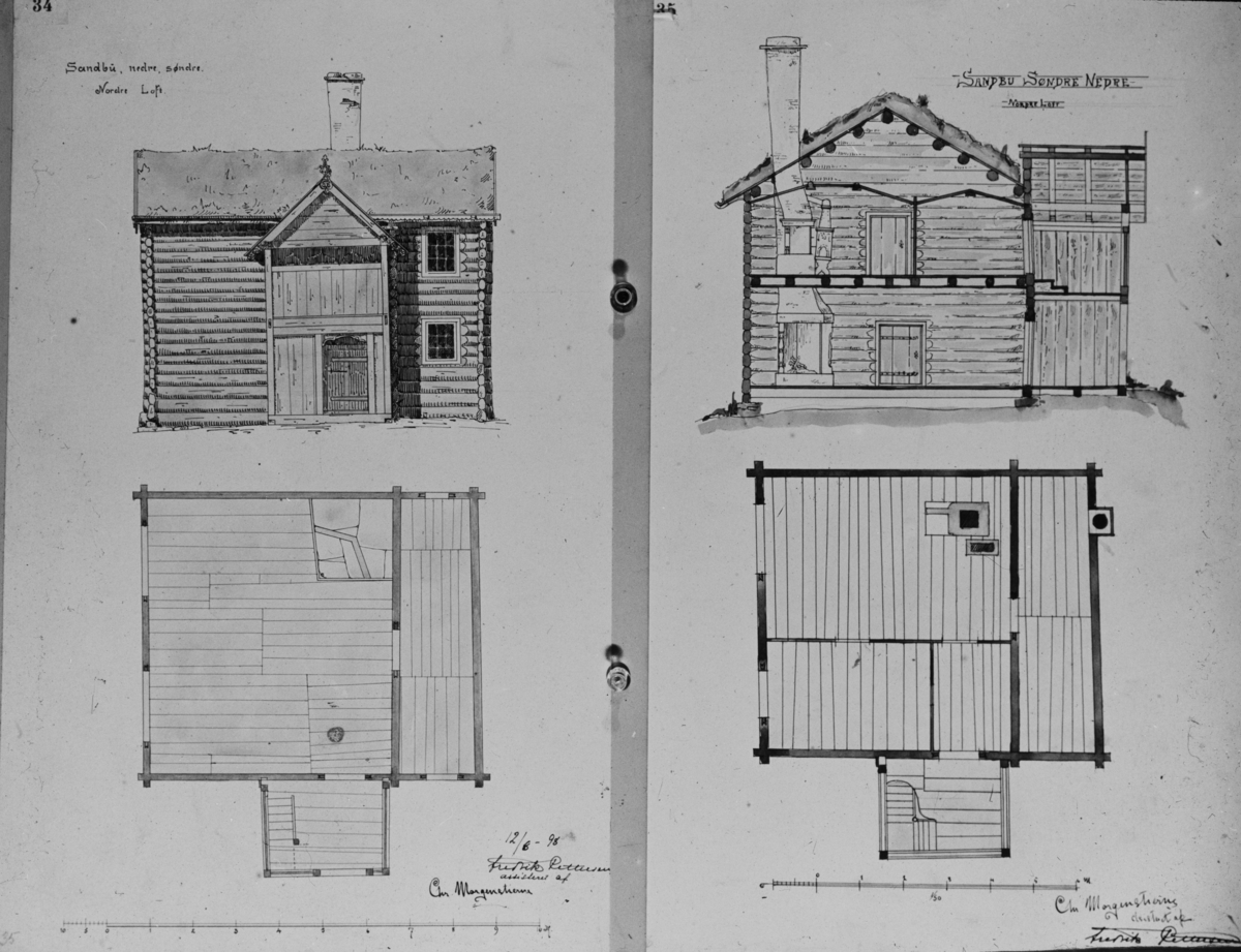 Arkitekttegning: Sandbu nedre søndre