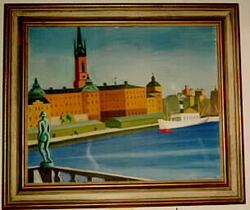 Utsikt Mot Gamla Staden Stockh [målning]