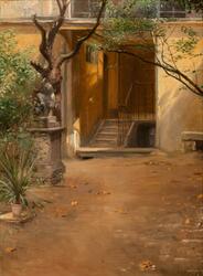 Gårdsmotiv Motiv F. Paris [målning]