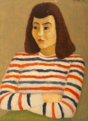 Exotisk Flicka [målning]