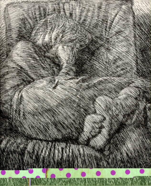 Läsande Flicka I Fotölj