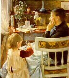 Min Hustru Bertha Och Bessie [målning]