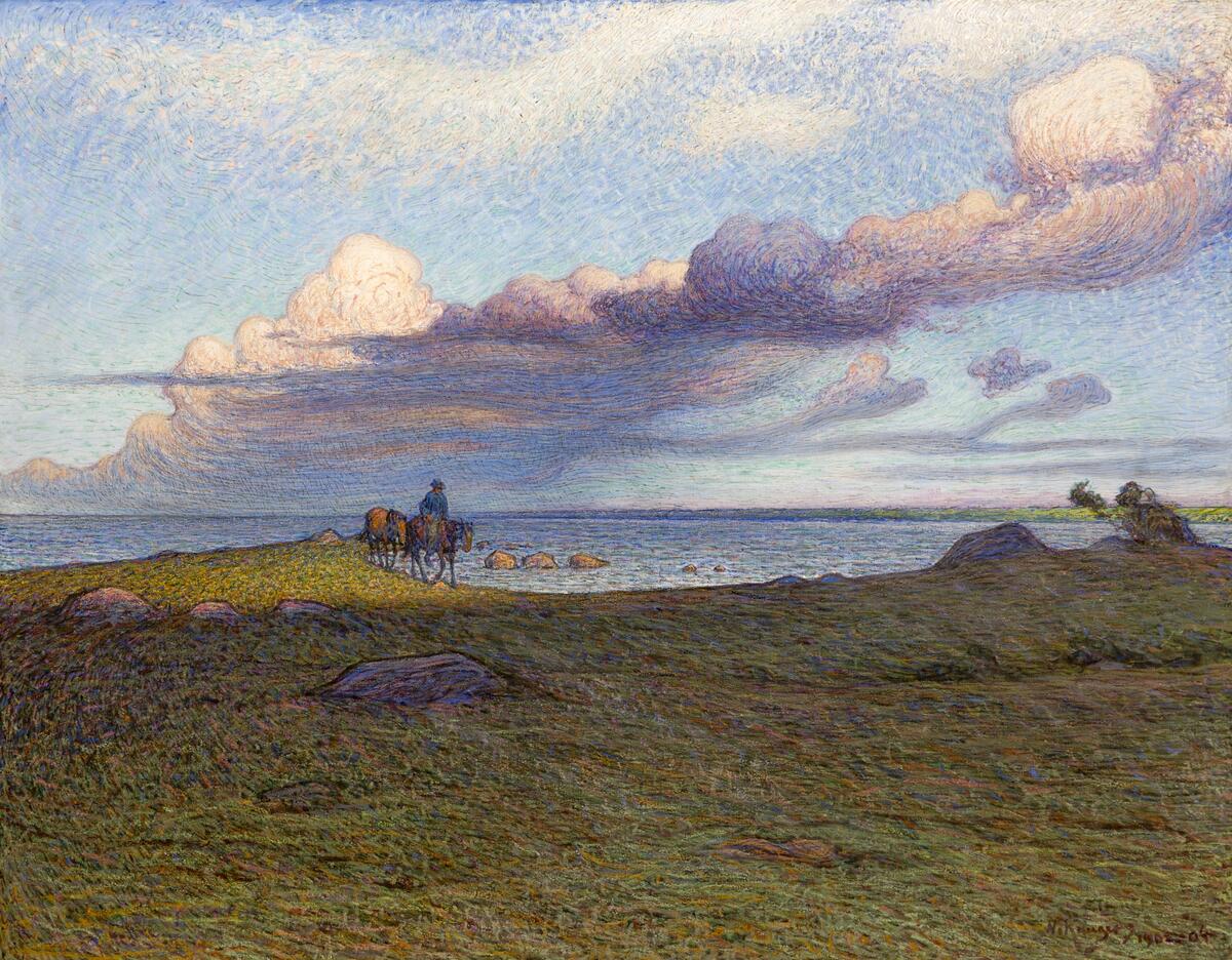 Hästar  Pojke Himmel  Hav