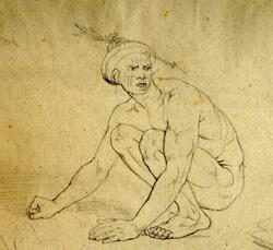 Skissbok Med Figurstudier [teckning]