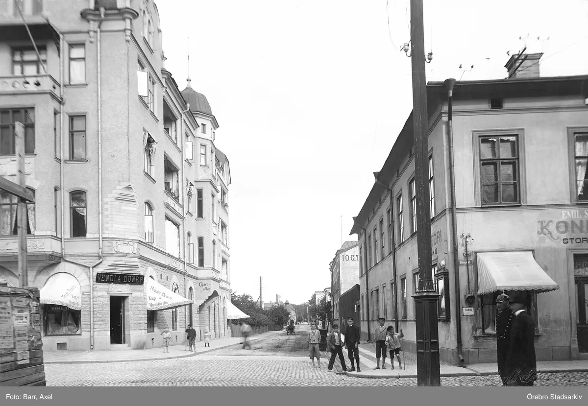 Fredsgatan mot öster från Storgatan