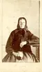 Allmogekvinna från Långsele omkring år 1860.