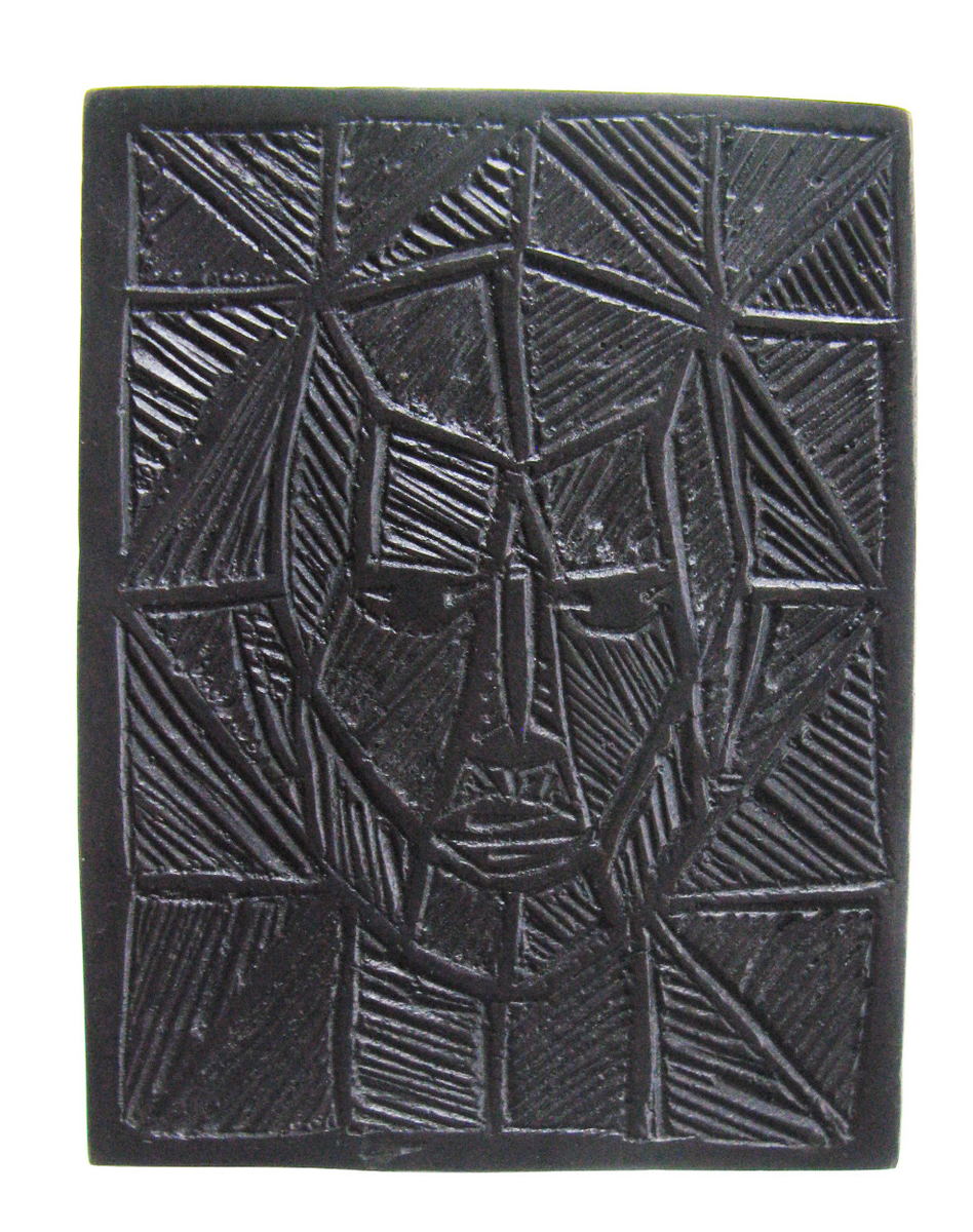 Motiv advers: Benedict Carpenter, frontalt og stilisert portrett.

Motiv revers: Benedict Carpenters hustru, frontalt og stilisert portrett.