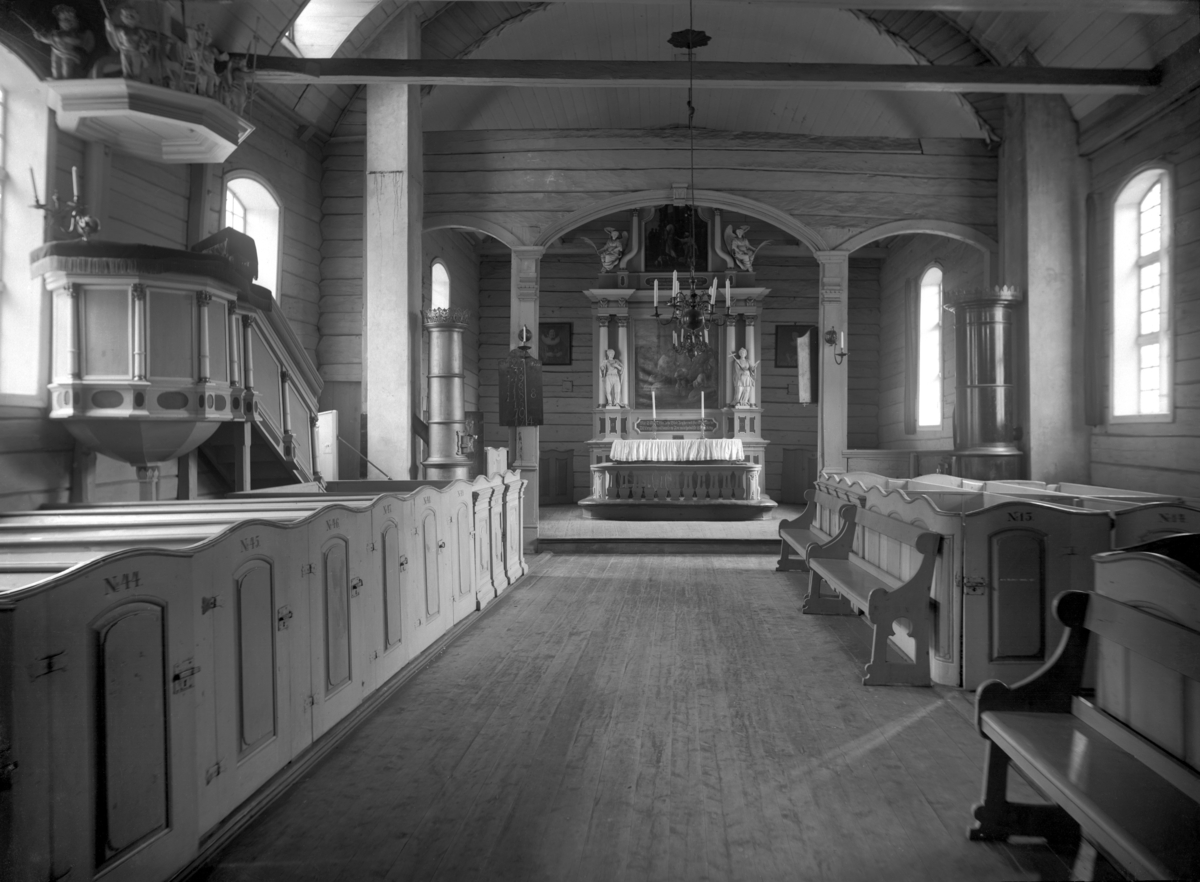 St. Jørgen Hospitalkirken (Interiør)
Fotografert 1900 Ca.