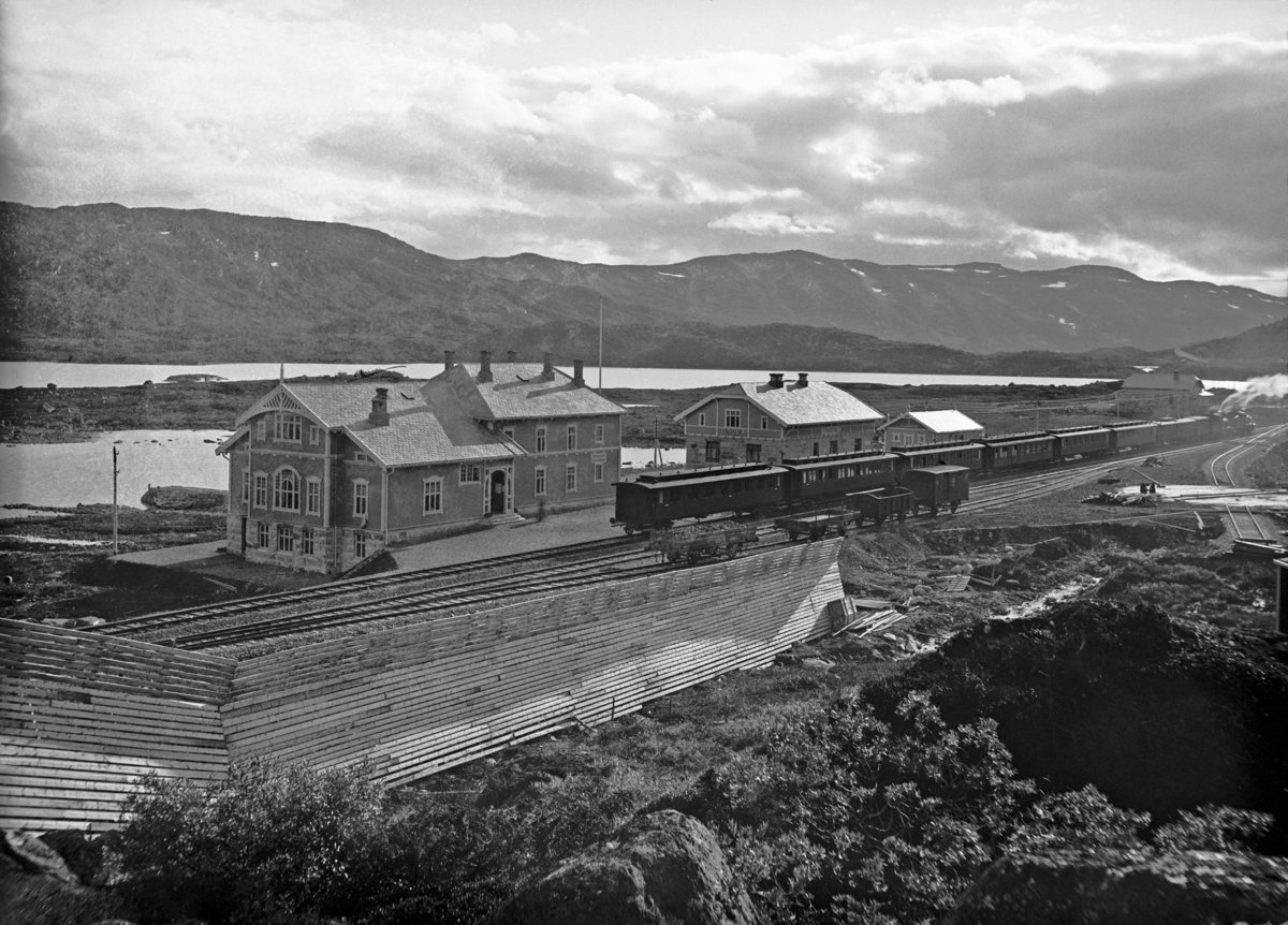 Haugastøl stasjon, Bergensbanen
Fotografert 1920