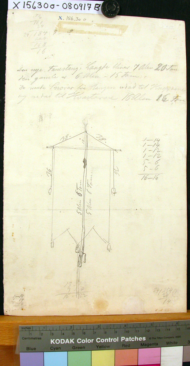 By 5254 o Fra Protokollen: «1 av 44 tegninger, Losting (a-nn)».