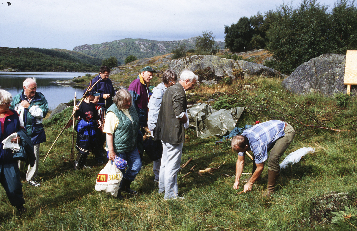 Utprøving av redskaper med Sverre Bakkevig.