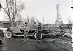 Åkare Lindblom, som körde Hallstahammars herrgård till Vallby friluftsmuseum i Västerås.