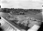 Utsikt från taket på Hallstahammars herrgård på Vallby friluftsmuseum i Västerås.