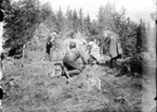 Utgrävning av gravhög på Åsen, Kolbäck.