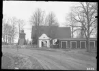 Sala sockenkyrka, stiglucka och fattigbössa, i Sala.