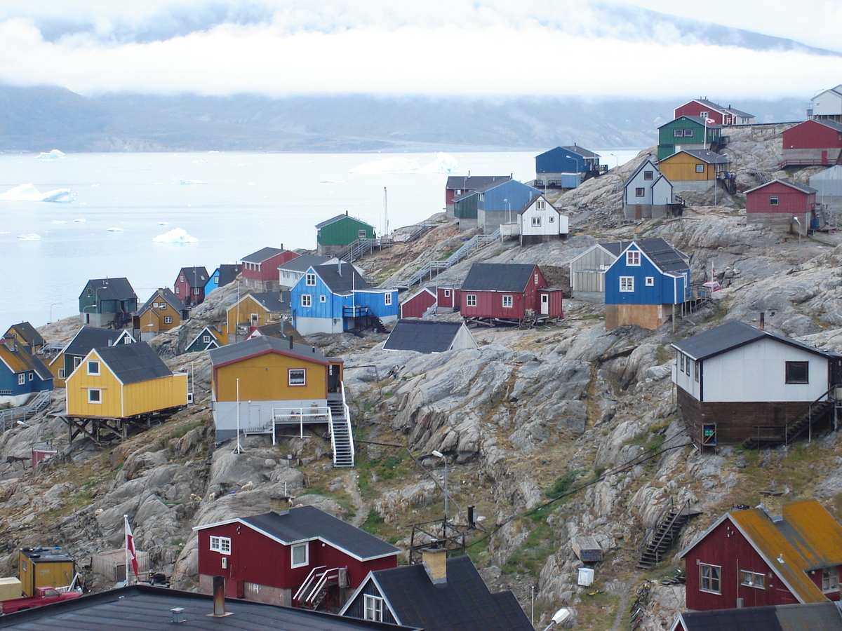 Bybilde fra Uùmmannaq, Vest-Grønland.